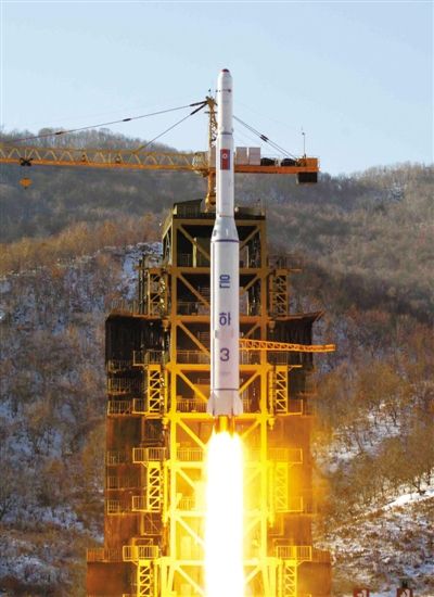 去年12月12日，朝鮮發(fā)射衛(wèi)星。
