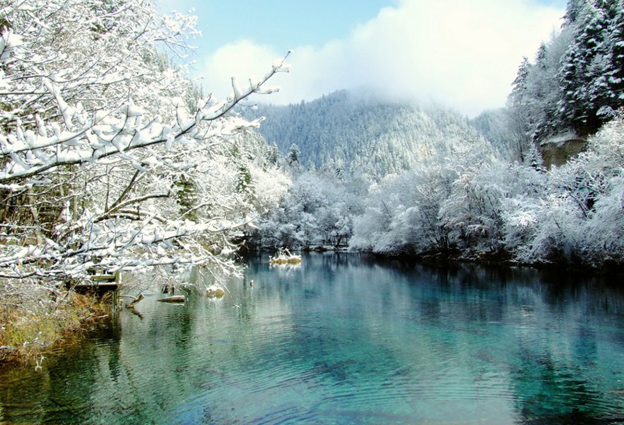 九寨溝進(jìn)入豐雪期 淡季門(mén)票優(yōu)惠開(kāi)始