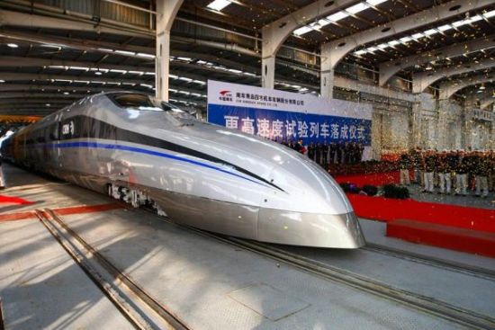 南車更高速度試驗(yàn)列車，時(shí)速將超過500公里