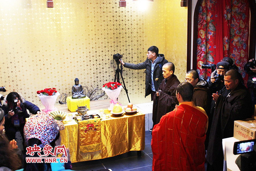 祈福法會(huì)現(xiàn)場(chǎng)。