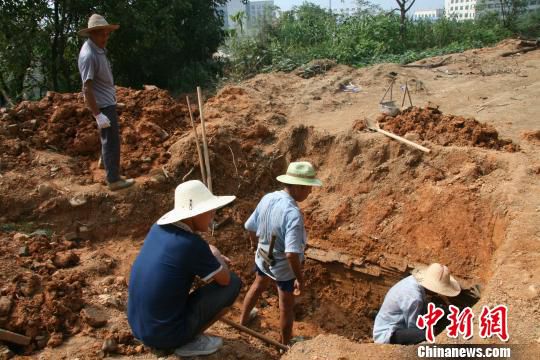 巖橋村廟山地區(qū)考古現(xiàn)場?！⊥]文管辦　攝